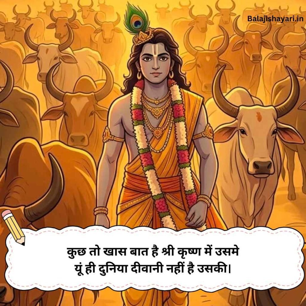 Shri Krishna Shayari 2 line