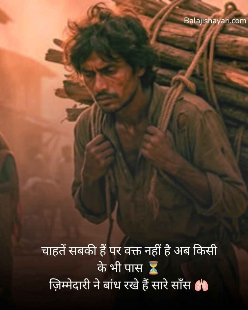 Ghar ki jimmedari shayari